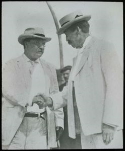 Image of Robert Peary Bidding Goodbye to President Theodore Roosevelt